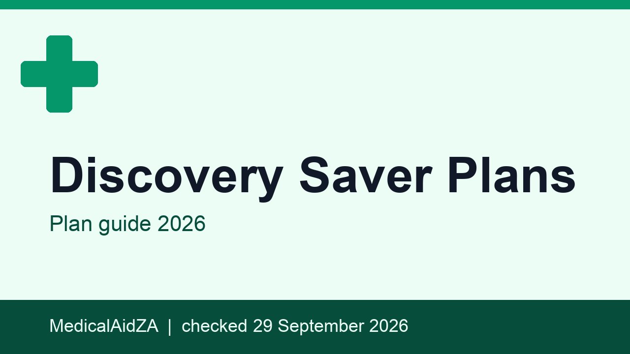 Discovery Saver Plans: plan guide 2026, MedicalAidZA review