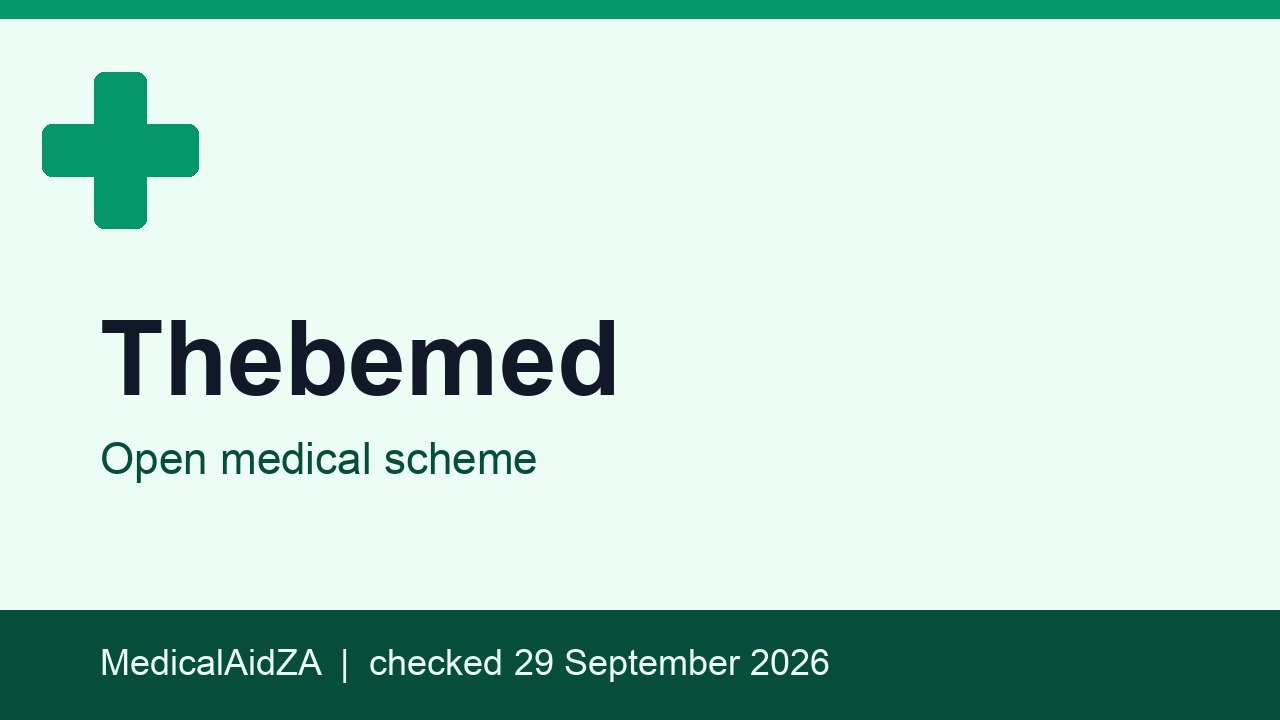 Thebemed: open medical scheme, MedicalAidZA review